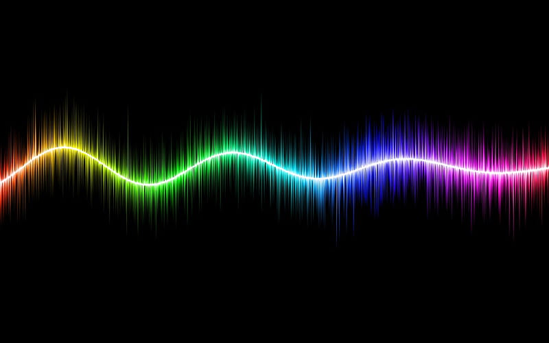 Neon waves, neon, black, rainbow, waves, HD wallpaper | Peakpx