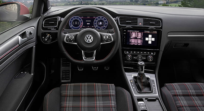 2017 Volkswagen Golf 7 GTI Facelift - Interior, Cockpit , car, HD wallpaper