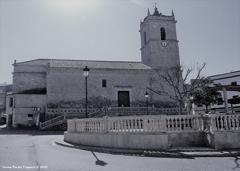 Churches, Church, Black & White, Cuenca, Spain, HD wallpaper