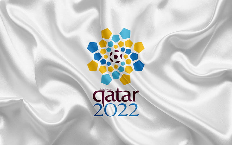 Qatar 2022 logo, emblem, football, 2022 FIFA World Cup, Soccer World Cup, Qatar, HD wallpaper