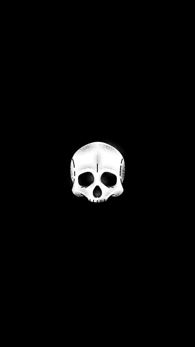 BW Skull, black, white, HD phone wallpaper | Peakpx