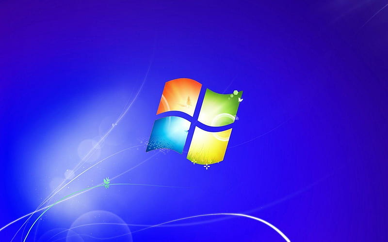 Windows 7 Blue Background, HD wallpaper