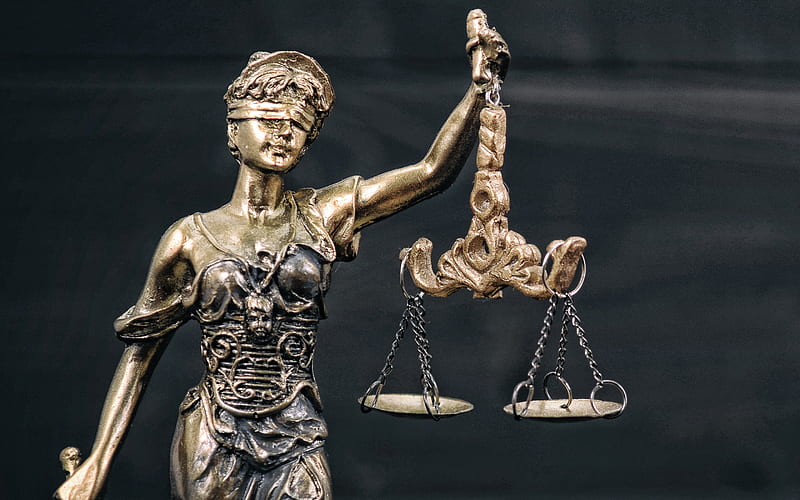 Lady Justice, Statue of justice, lawyers, judges, justice concepts, HD wallpaper