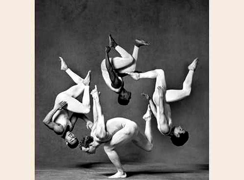 Four Acrobats, dance, flips, gymnastics, limber, acrobatics, HD wallpaper