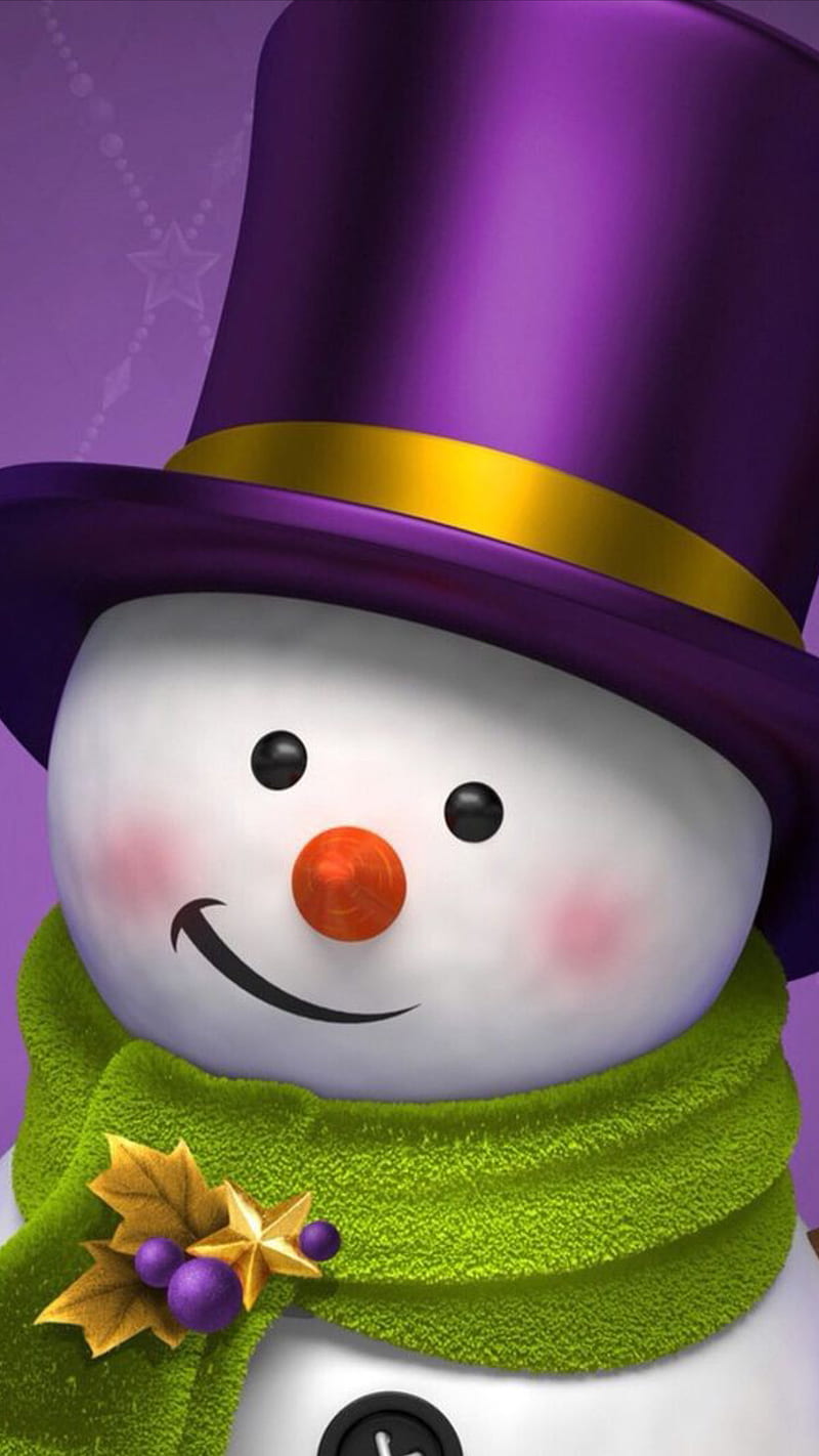 Snowman, christmas, christmas season, cute, holiday, season, HD phone wallpaper