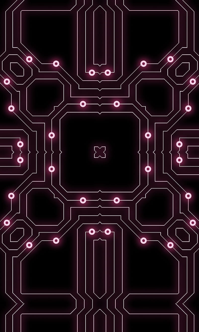 Circuit 2 Pink, cg, pink, science fiction, si fi, tech, technology, HD phone wallpaper