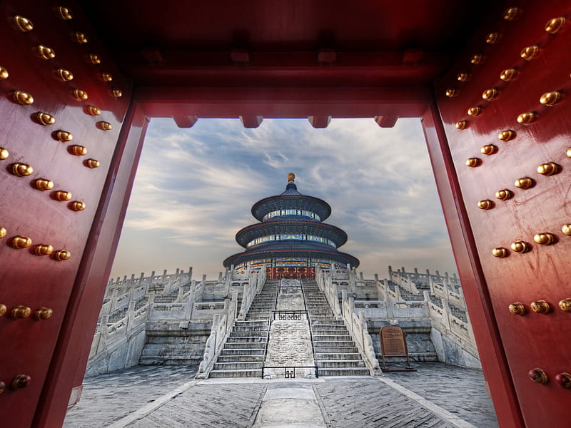 Temple of Heaven, architecture, heaven, temple, china, HD wallpaper