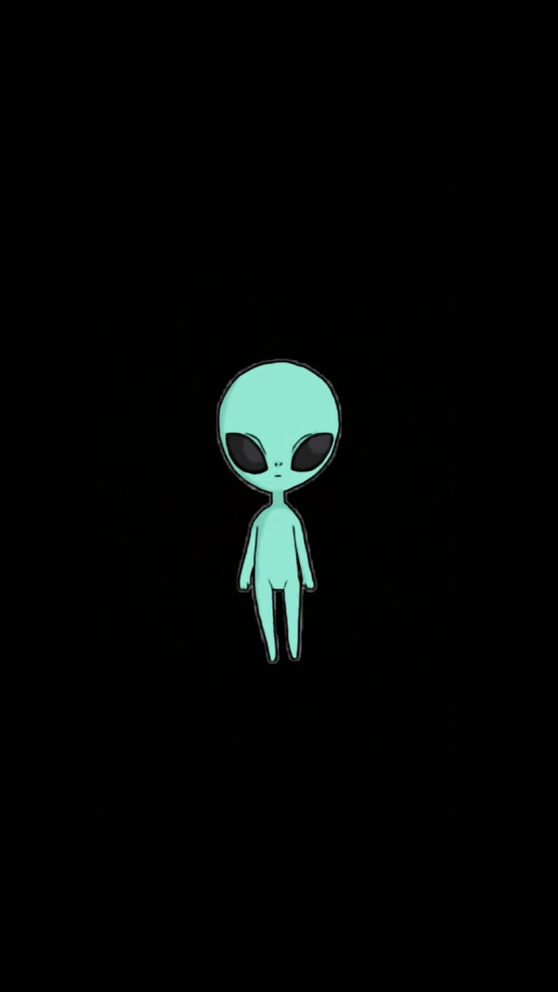 Extraterrestre kawaii, sencillo, Fondo de pantalla de teléfono HD | Peakpx