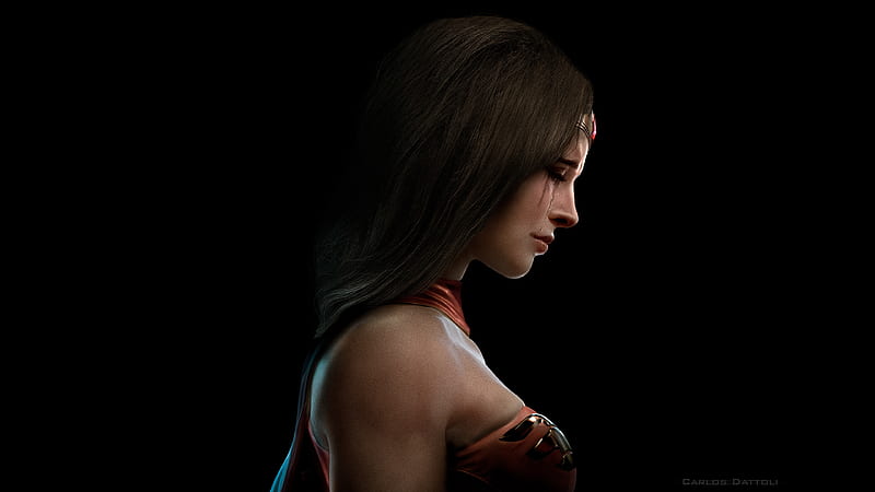 Sad Wonder Woman , wonder-woman, superheroes, behance, crying, sad, HD wallpaper