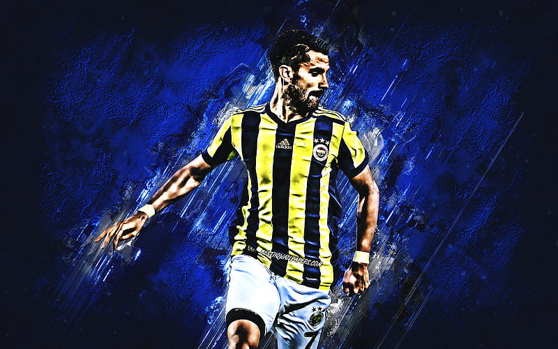 Alper Potuk, blue stone, Fenerbahce SK, turkish footballers, soccer, Potuk, Turkish Super Lig, Fenerbahce FC, Turkey, HD wallpaper