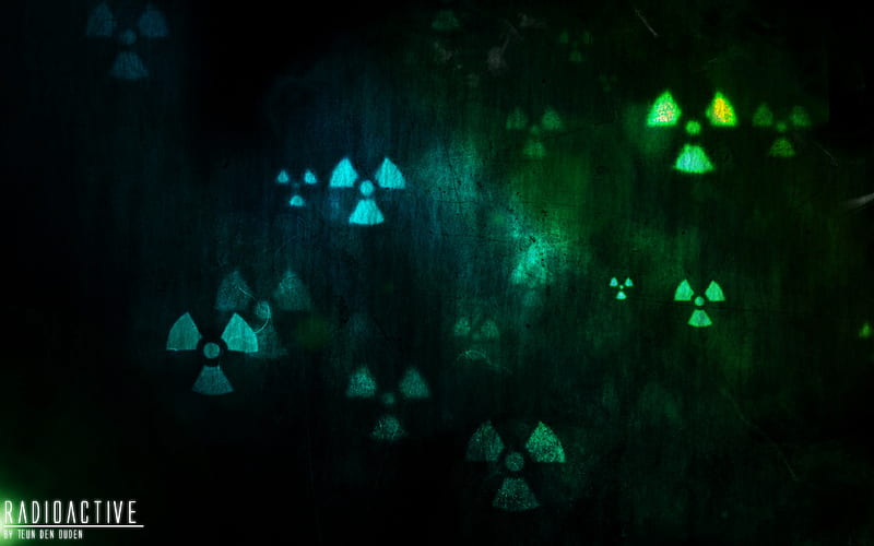 Radioactive, neon, HD wallpaper