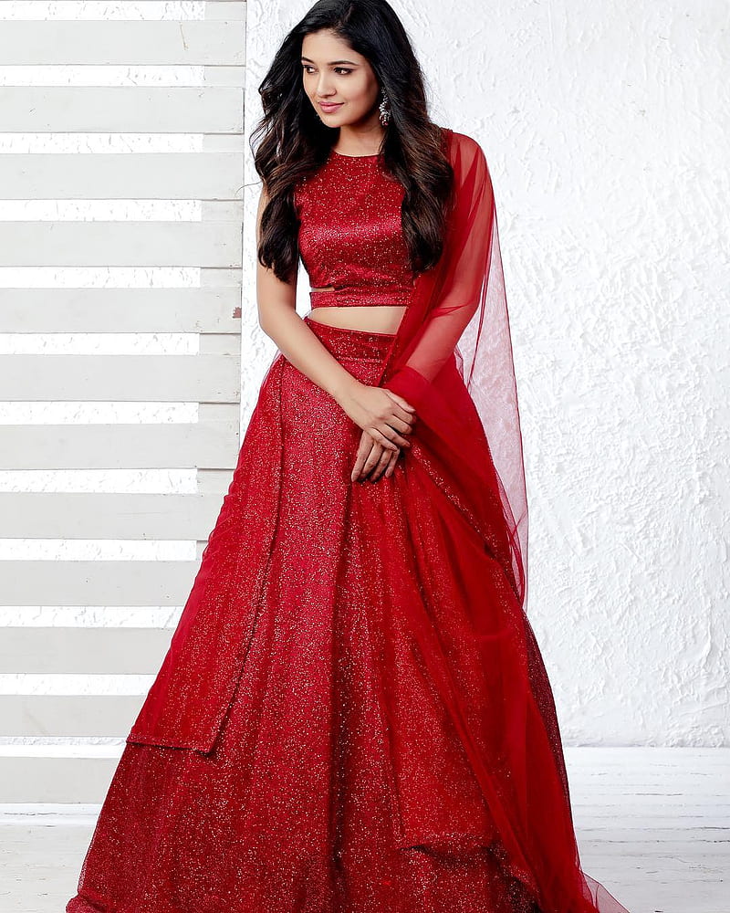 Vani bhojan, bridal party dress, embellishment, HD phone wallpaper | Peakpx