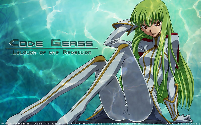 C.C, code geass, cool, anime girl, cc, HD wallpaper