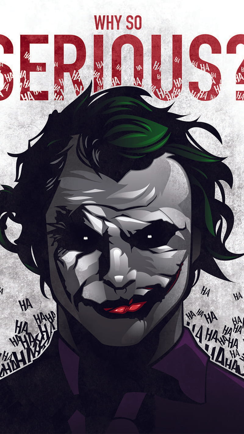 Joker Face Smile , why so serious, joker , bad boy, HD phone wallpaper