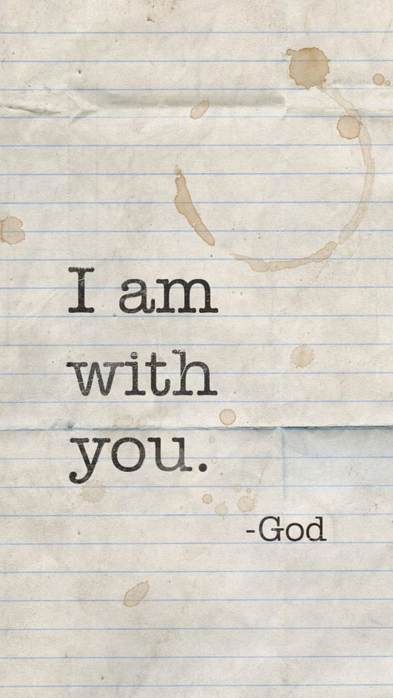 I am With You, god, HD phone wallpaper