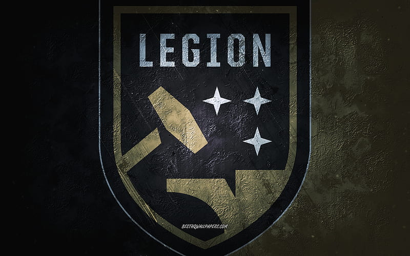 Birmingham Legion FC, American soccer team, gold background, Birmingham Legion FC logo, grunge art, USL, soccer, Birmingham Legion FC emblem, HD wallpaper