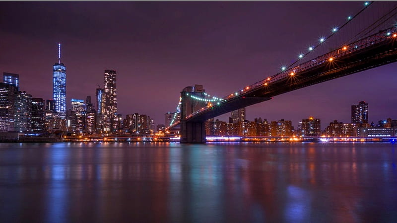 Manhattan Taken From Brooklyn Bridge, HD wallpaper