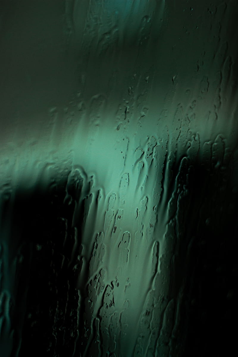 Glass, rain, water, macro, green, HD phone wallpaper | Peakpx