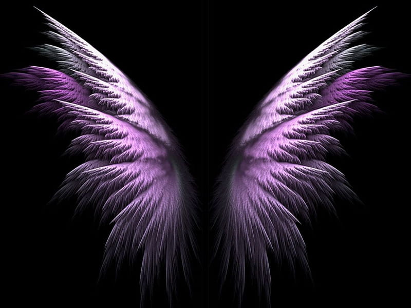 Red angel Wings, 3d, ombre, red black, theme, HD phone wallpaper | Peakpx
