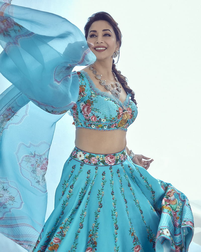 Madhuri dixit, actress, films, bollywood, bollywood actress, HD phone wallpaper