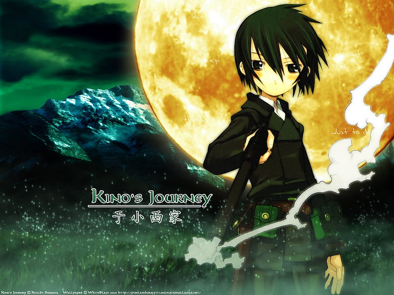 HD wallpaper: Kino no Tabi, green eyes, anime girls, Kino's Journey, real  people