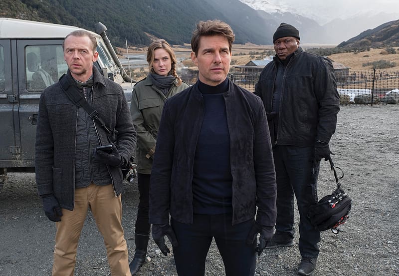 Movie, Simon Pegg, Ethan Hunt, Tom Cruise, Rebecca Ferguson, Mission: Impossible, Ilsa Faust, Ving Rhames, Benji Dunn, Luther Stickell, Mission: Impossible Fallout, HD wallpaper