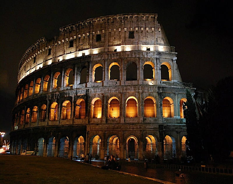 Colosseum, building, Structure, Architecture, HD wallpaper