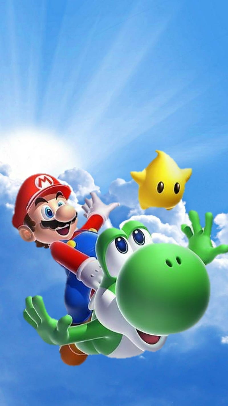 Mario bros, joshi, sky, HD phone wallpaper