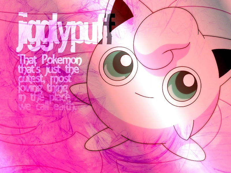 Jigglypuff In The Spotlight, jigglypuff, shine, diva, pokemon, pink, shiny, HD wallpaper