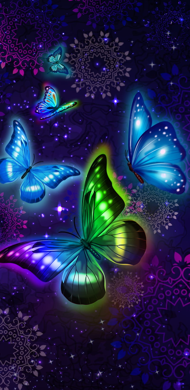 Butterfly Galaxy , butterfly, space, nebula, star, stars, galaxy, bonito, pretty, girly, magical, HD phone wallpaper