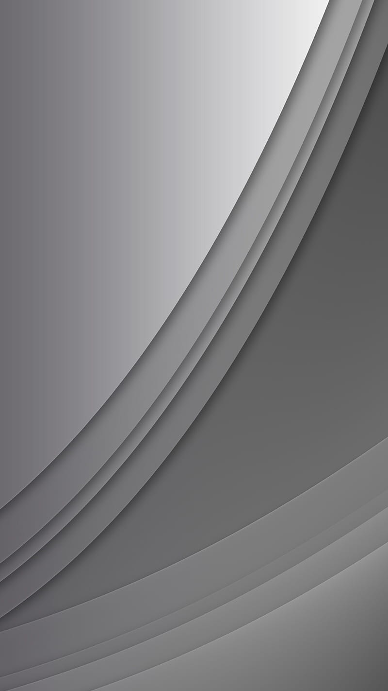 Gray abstract layers, material, HD phone wallpaper