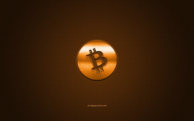 Bitcoin Cash logo, metal emblem, orange carbon texture, cryptocurrency, Bitcoin Cash, finance concepts, HD wallpaper