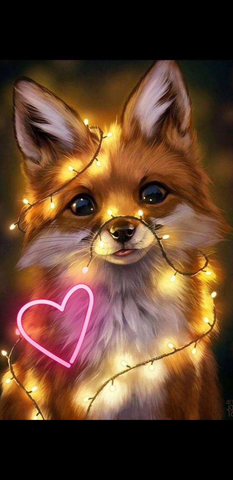 Cute Fox 4K wallpaper download