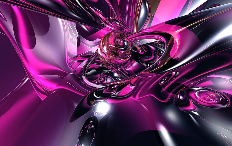 P!nky, 3d, Abstract, Hd Wallpaper 