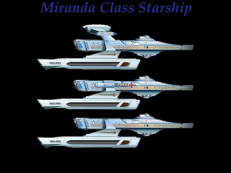 Star Trek - Miranda Class Starships, star trek, tv, ship, space, HD wallpaper