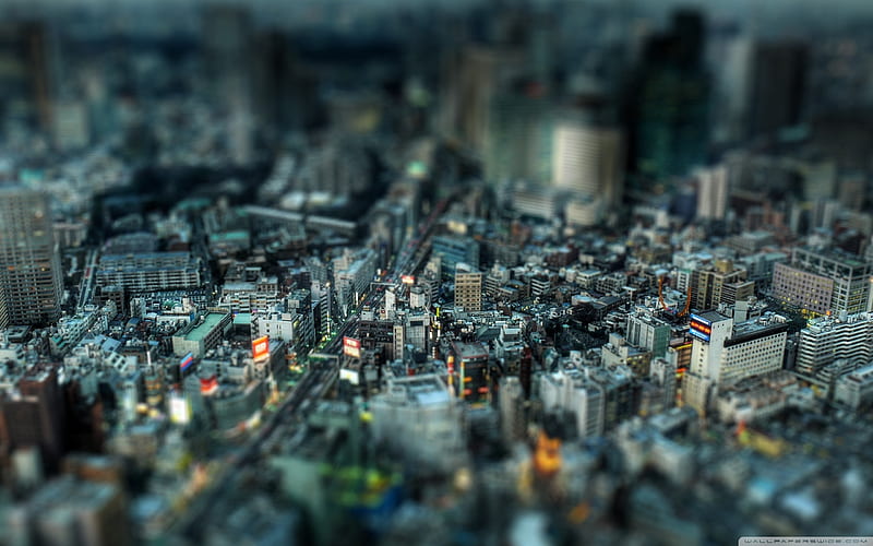 miniature city-City building cultural landscape, HD wallpaper