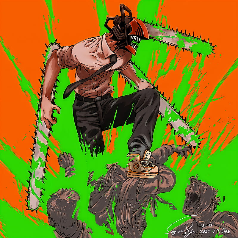 Chainsaw man, anime, chainsawman, denji, manga, HD phone wallpaper