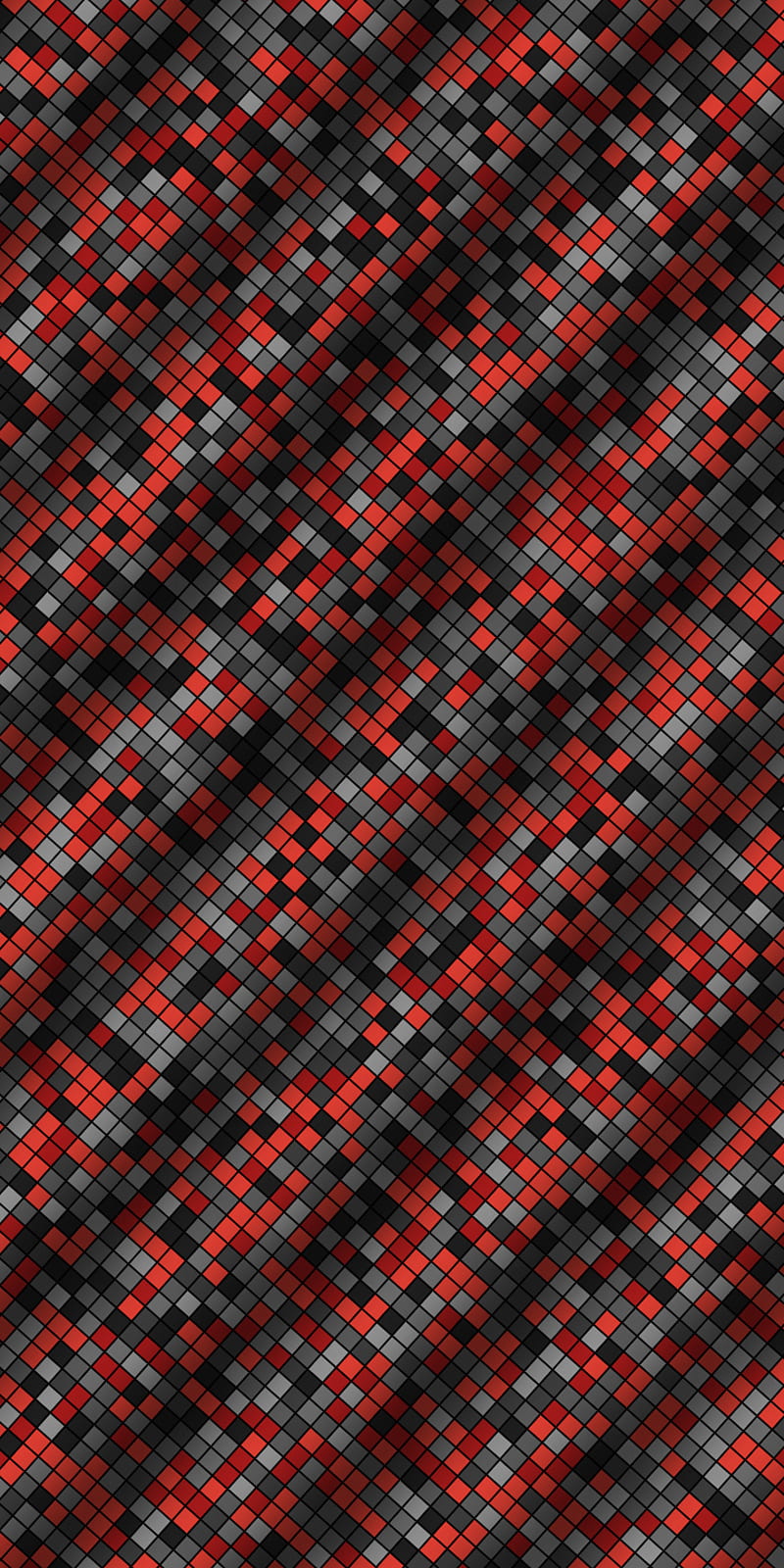 Pixels, black, dices, metal, red, tiled, HD phone wallpaper