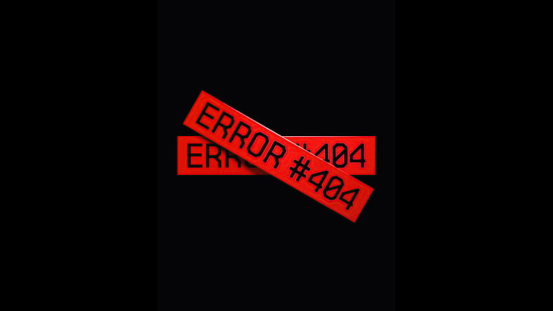 Error 404, error, computer, typography, black, dark, HD wallpaper