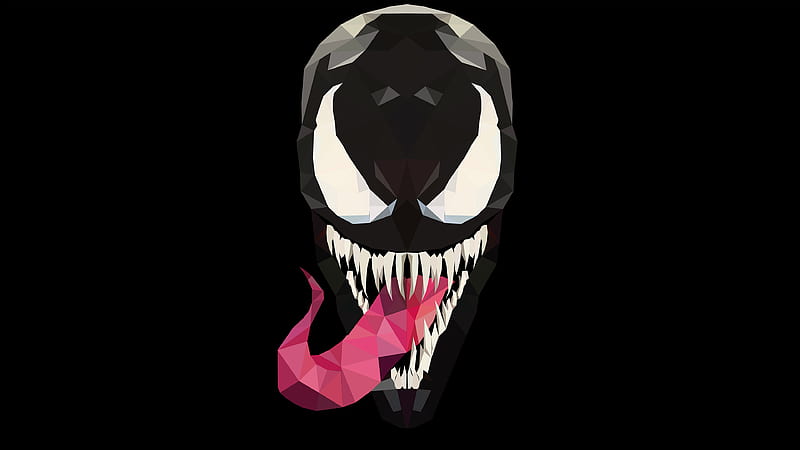 Venom Minimalism Artwork, venom, superheroes, artwork, artist, minimalism, behance, HD wallpaper