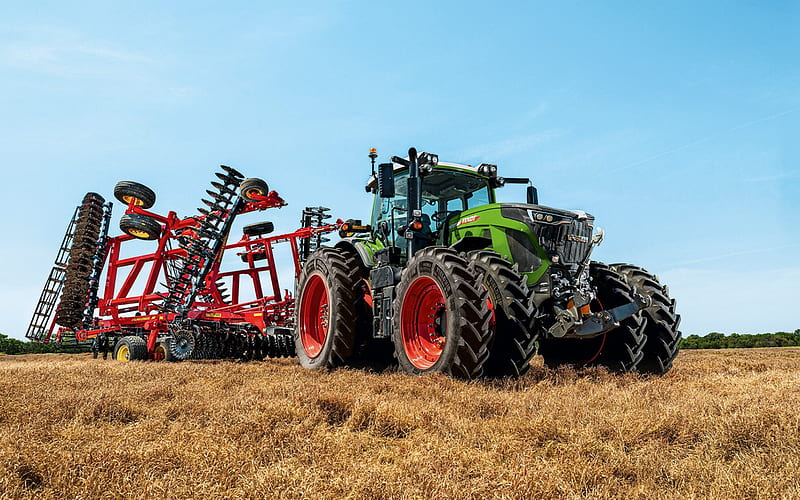 Fendt 900 Vario, 2020, Tillage, modern tractor, Plough tilling, harvesting concepts, new 900 Vario, Fendt, HD wallpaper