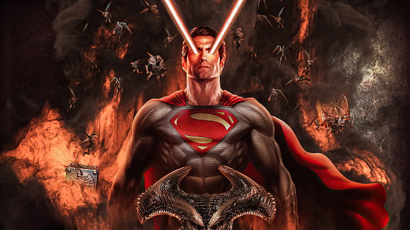Superman Laser Eye , superman, superheroes, artwork, artist, behance, HD wallpaper