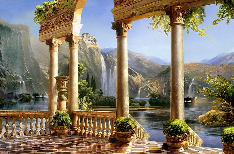 HD-wallpaper-antique-world-painting-pillars-mountains-waterfalls-river.jpg