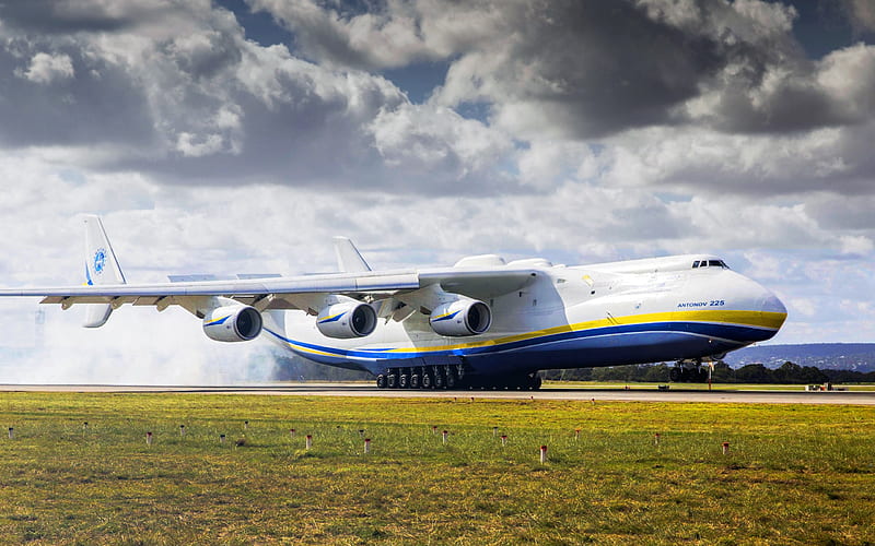large transport aircraft, AN-225, Ukrainian aircraft, Ukraine, Antonov Airlines, HD wallpaper
