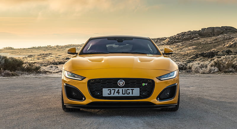 2021 Jaguar F-TYPE R Coupe AWD (Color: Sorrento Yellow) - Front , car, HD wallpaper