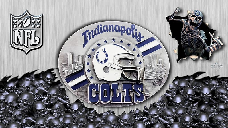 Buckle and Skulls-Colts, Indianapolis Colts, Indianapolis Colts wallpapper, Indianapolis Colts emblem, NFL Indianapolis Colts Background, Indianapolis Colts logo, Colts Indianapolis, Indianapolis Colts Football, Indianapolis Colts Background, HD wallpaper