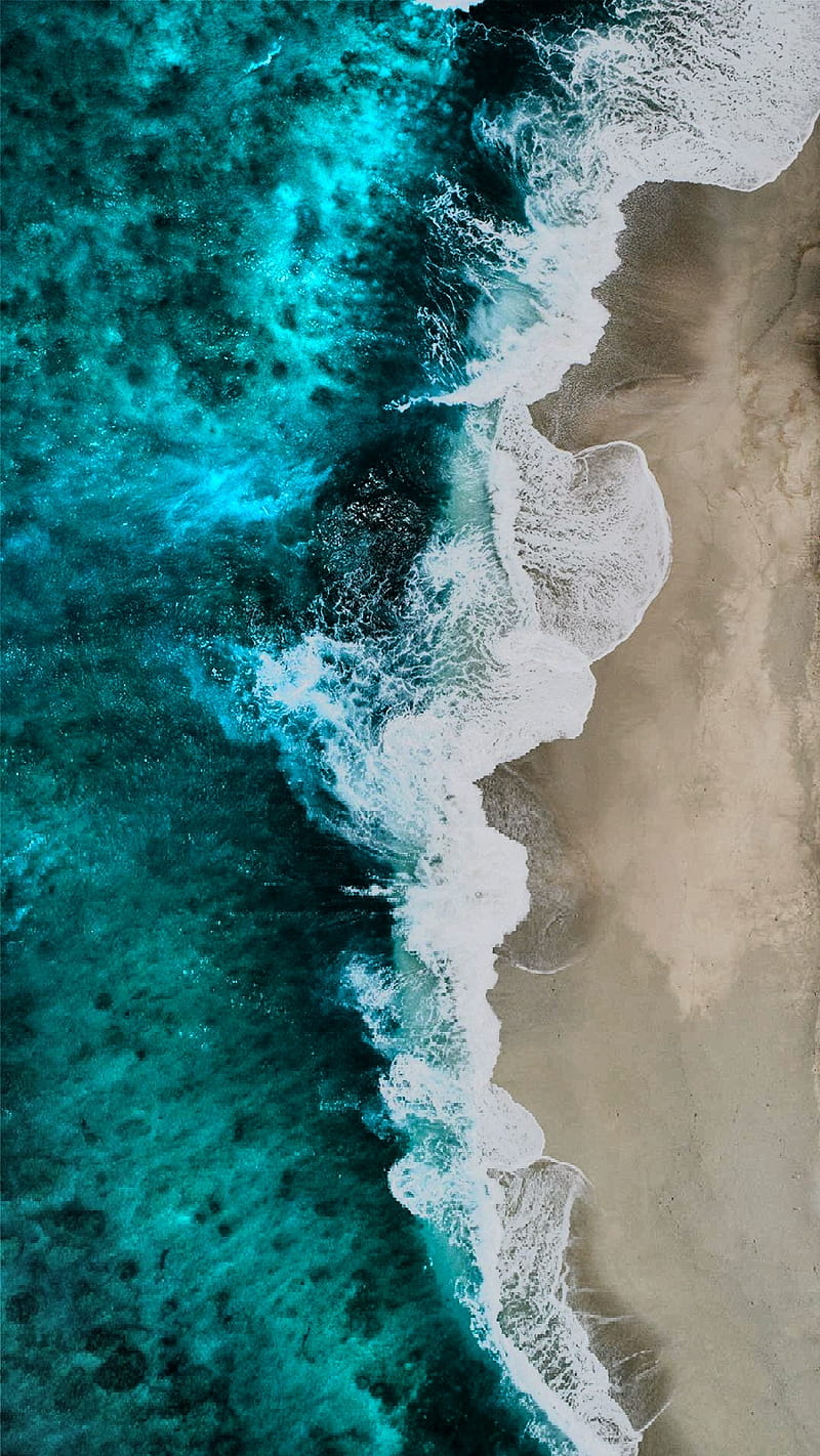 Waves, city, water, ocean, falls, wave, HD phone wallpaper