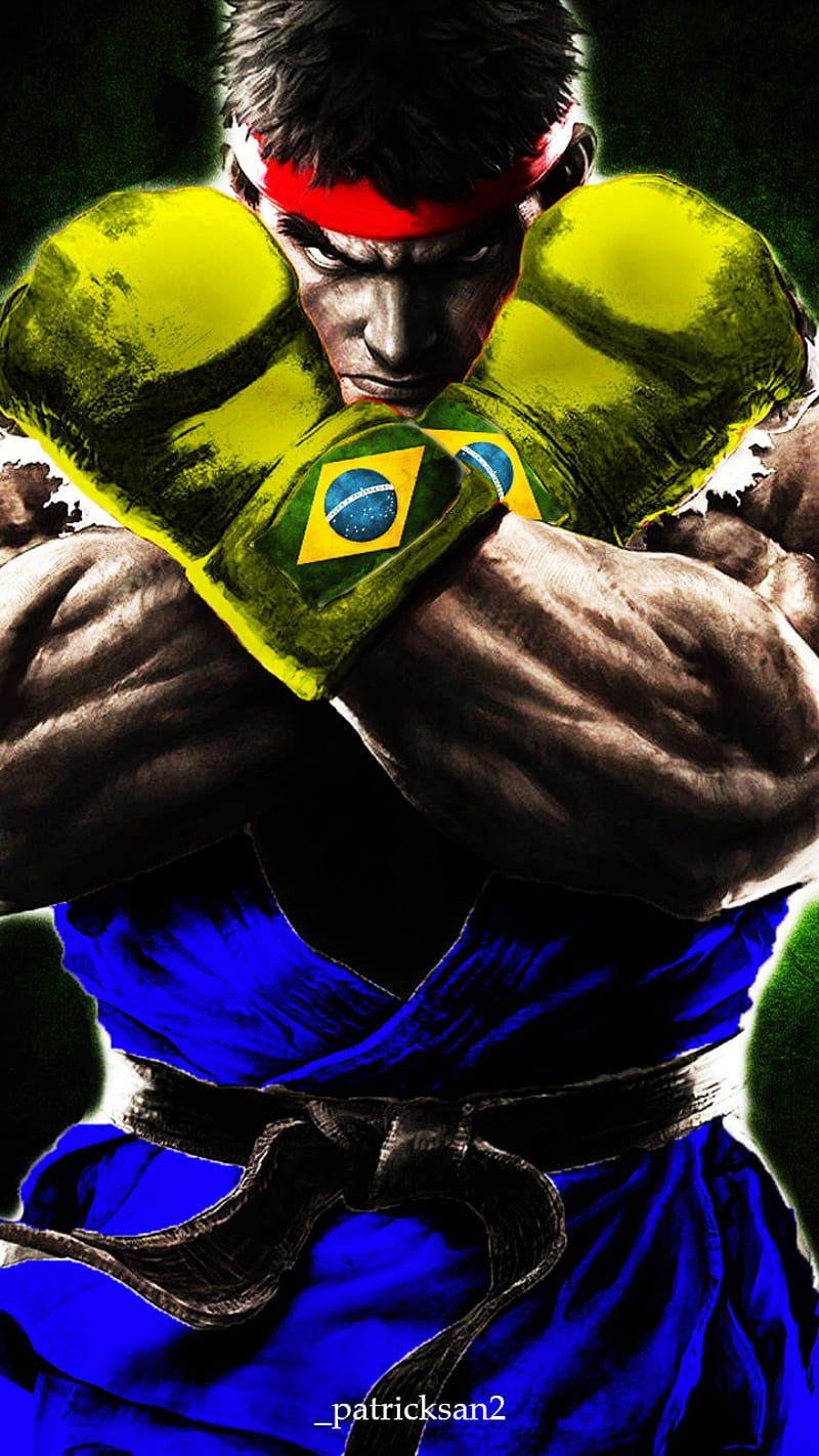 Ryu Brazil Version, streetfighter, designer, anime, game, manga, japan, br, HD phone wallpaper