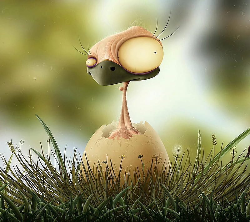 Ugly Duck Hatched, funny, HD wallpaper