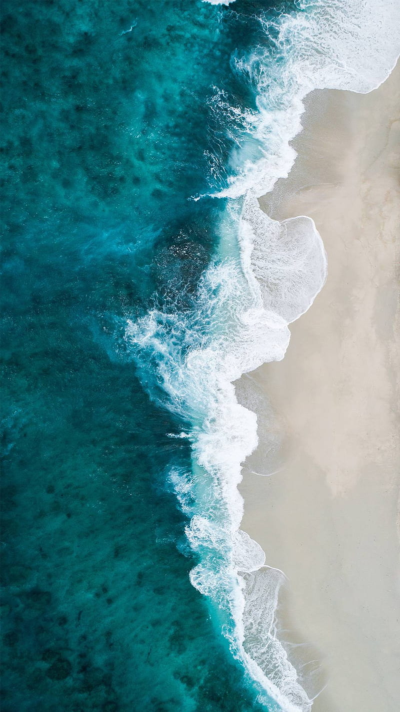 beach, beaches, blue, ocean, wave, HD phone wallpaper
